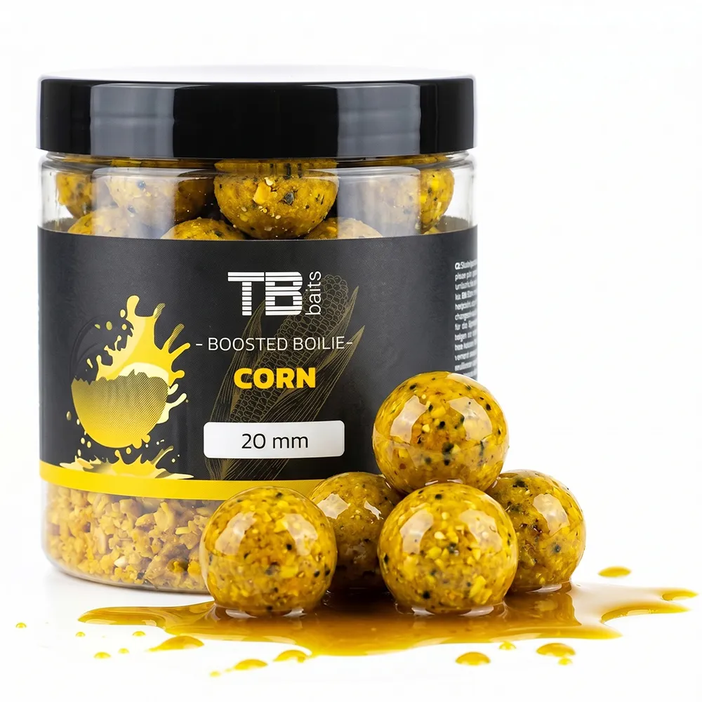 TB Baits Boosterované Boilie Corn 120 g - MojeRybárstvo.sk TB Baits Boosterované Boilie Corn 120 g – Obrázok 2