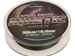 Gardner Splétaná šňůra Kinetic Spod Braid, 250m, 35lb (15.9kg) 0.30mm