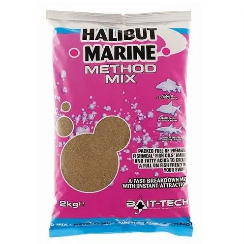 Bait-Tech krmítková směs Halibut Marine Method Mix 2 kg - MojeRybárstvo.sk Bait-Tech krmítková směs Halibut Marine Method Mix 2 kg