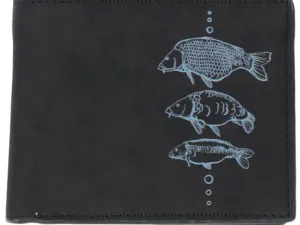 Giants fishing Peněženka černá tři kapři Black Wallet Three Carps
