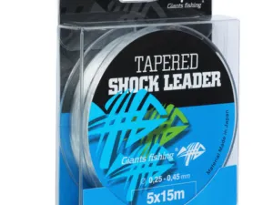Giants fishing Ujímaný šokový vlasec Tapered Shock Leader 5 x 15 m / 0,25 - 0,45 mm