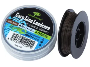 Giants fishing Olověná šňůra Carp Line Leadcore, 10m, Camo brown