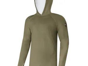 Giants fishing Funkční tričko s dlouhým rukávem UV50+Hoodie Olive Green