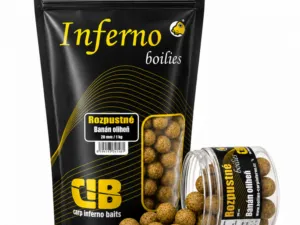 Carp Inferno Rozpustné Boilies Nutra Line Banán/Oliheň