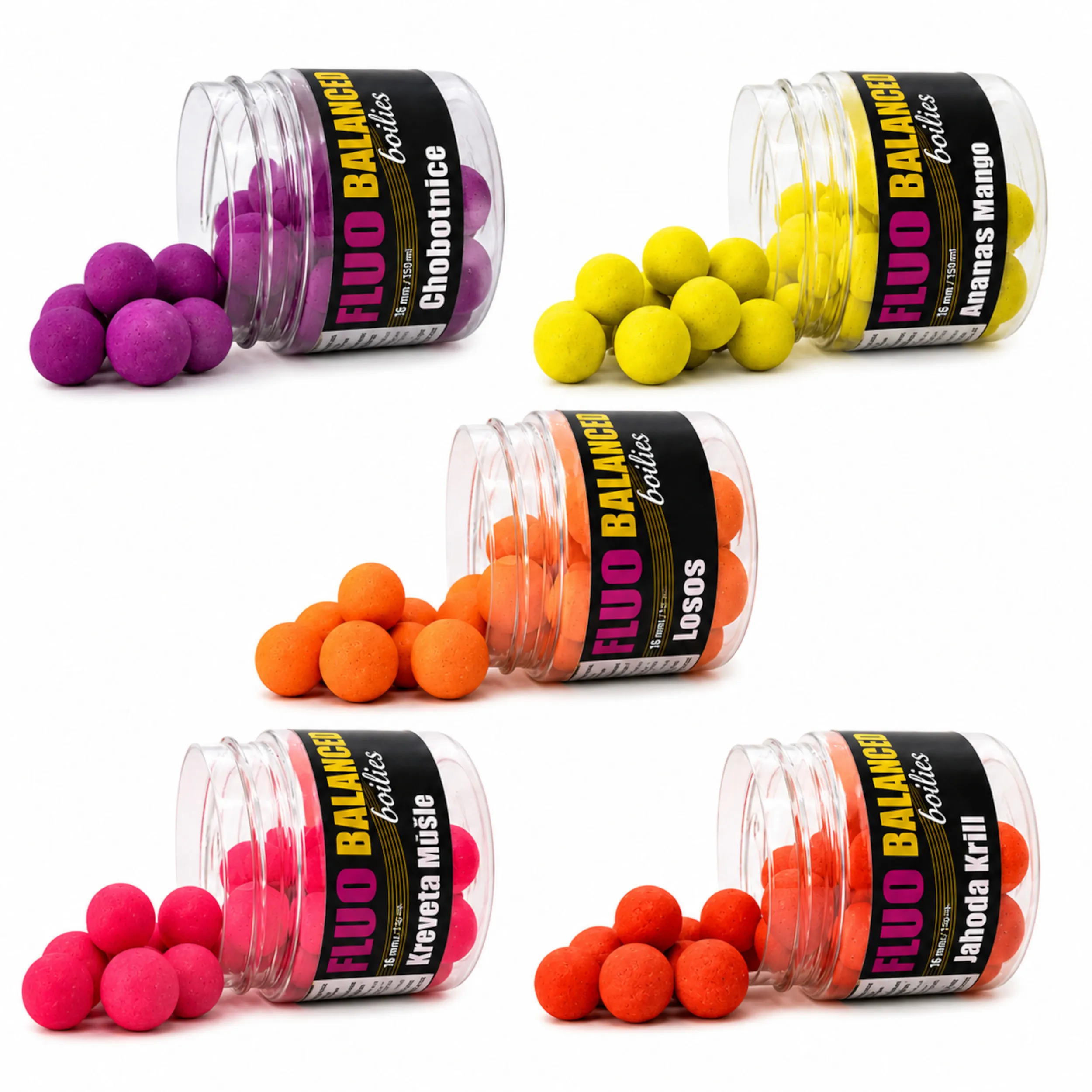 Carp Inferno Balanced Boilie Fluo 150 ml 16 mm - MojeRybárstvo.sk Carp Inferno Balanced Boilie Fluo 150 ml 16 mm