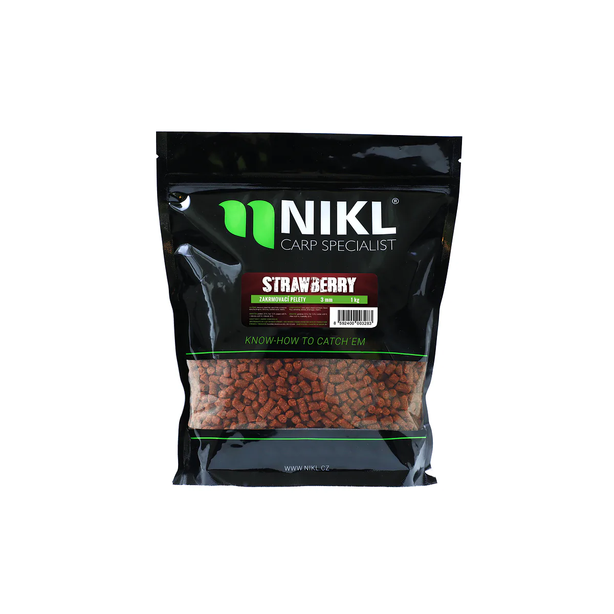 Nikl Pelety Strawberry 1kg - MojeRybárstvo.sk Nikl Pelety Strawberry 1kg