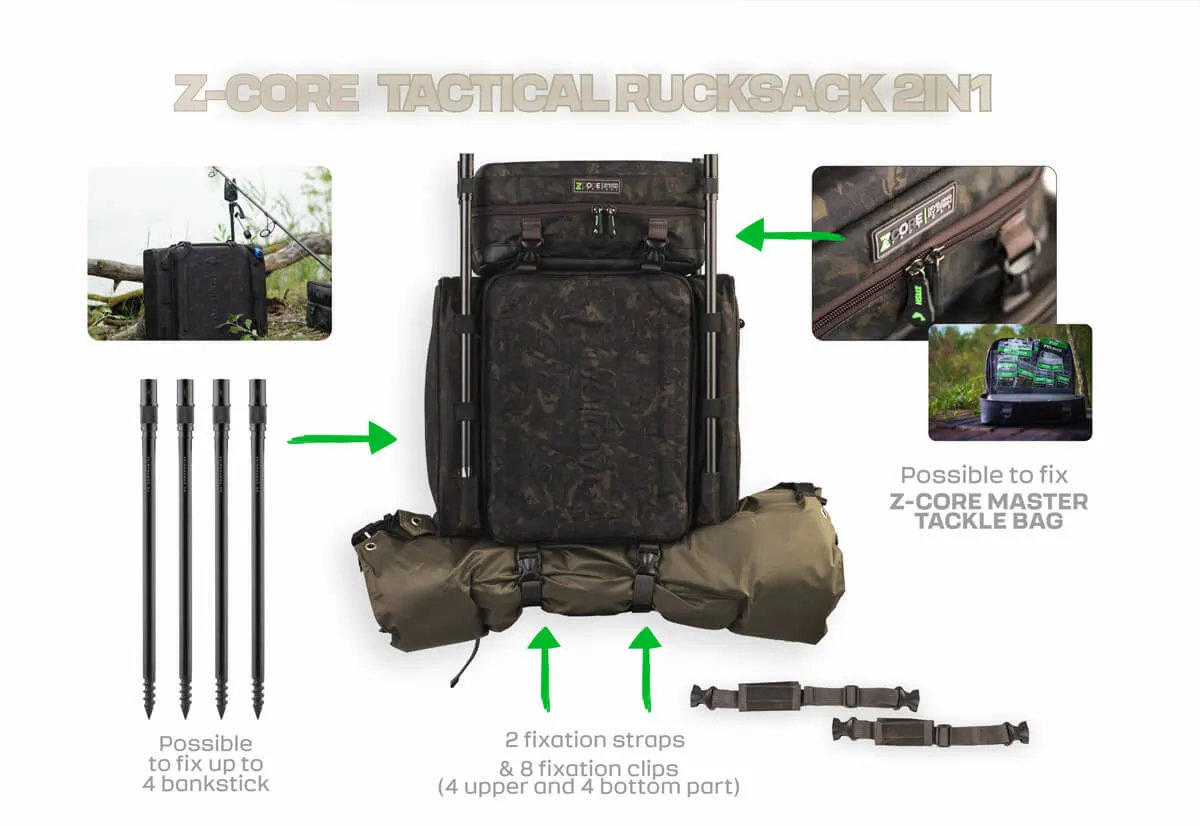 ZFISH Batoh Tactical Rucksack Z-CORE 2in1 - MojeRybárstvo.sk ZFISH Batoh Tactical Rucksack Z-CORE 2in1 – Obrázok 10