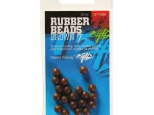 Giants fishing Gumové kuličky Rubber Beads Transparent Brown 6mm,20ks