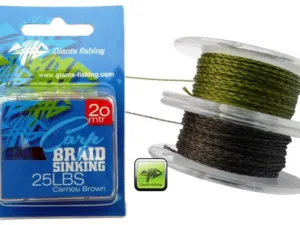 Giants fishing Návazcová šňůrka Carp Braid Sinking 25lbs/20m Camou Green