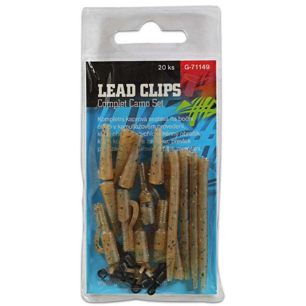 Giants fishing Kompletní sada na boční olovo Lead Clips Complet Camo Set - MojeRybárstvo.sk Giants fishing Kompletní sada na boční olovo Lead Clips Complet Camo Set – Obrázok 2