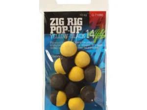 Giants fishing Pěnové plovoucí boilie Zig Rig Pop-Up yelow-black 10mm,10ks