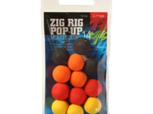 Giants fishing Pěnové plovoucí boilie Zig Rig Pop-Up 10mm mix color,12ks