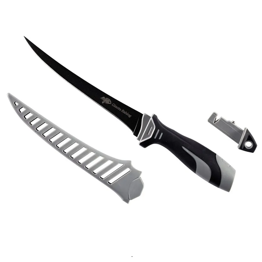 Giants fishing Filetovací nůž 7 Fillet knife with sharpener ( Easy clean sheath ) - MojeRybárstvo.sk Giants fishing Filetovací nůž 7 Fillet knife with sharpener ( Easy clean sheath )