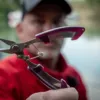 Hell-Cat Nůžky Scissor for braided line-S/S Claret-red – Obrázok 3