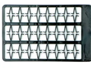 Zarážky na boilies V střední (hnědé - 2x48ks)