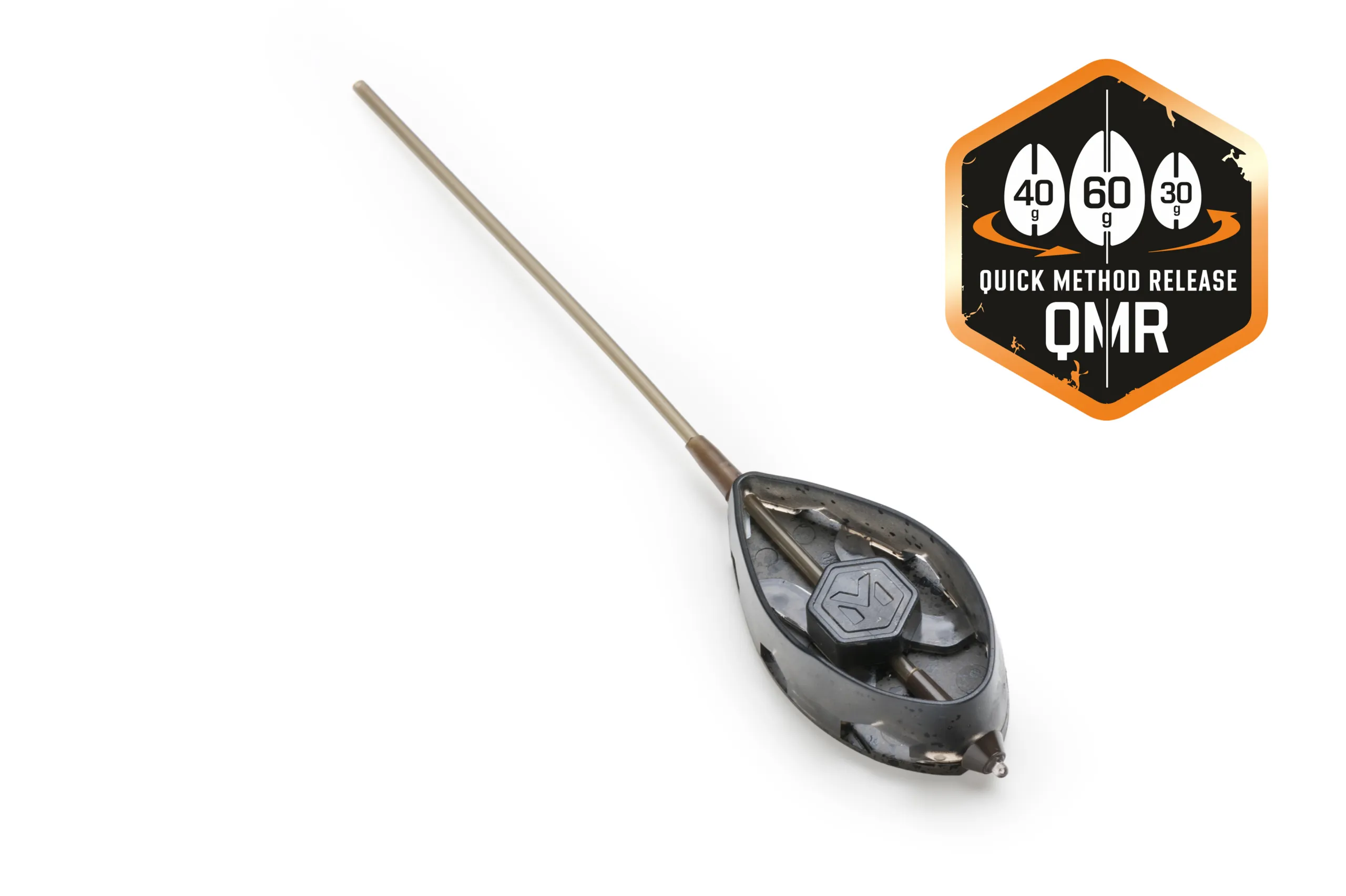 Rychlovýměnné method krmítko QMR Flat XL long - 80g - MojeRybárstvo.sk Rychlovýměnné method krmítko QMR Flat XL long - 80g