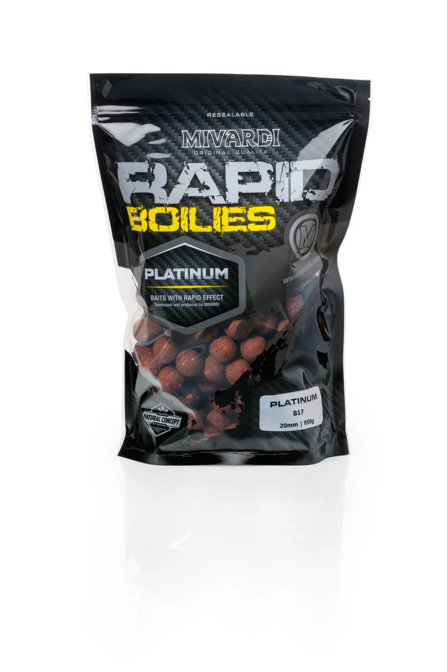 Rapid Boilies Platinum - B17 (950g | 16mm) - MojeRybárstvo.sk Rapid Boilies Platinum - B17 (950g | 16mm) – Obrázok 3