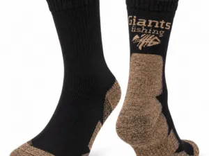Giants fishing Ponožky Thermo+ Merino Socks Black/Brown