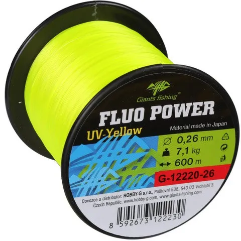 Giants fishing Vlasec Fluo Power UV-Yellow 600m - MojeRybárstvo.sk Giants fishing Vlasec Fluo Power UV-Yellow 600m – Obrázok 6